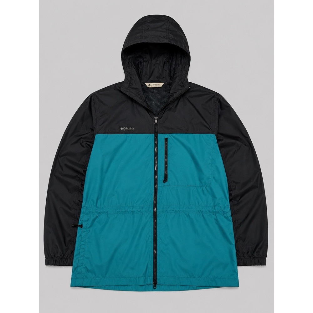 Columbia Hooded Windbreaker Jacket Men's XL Full‎ Zip Retro Outdoor